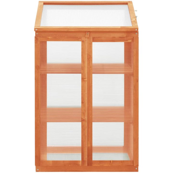 Växthus 60x45x100 cm granträ vidaXL – bild 3