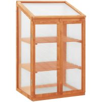 Växthus 60x45x100 cm granträ vidaXL