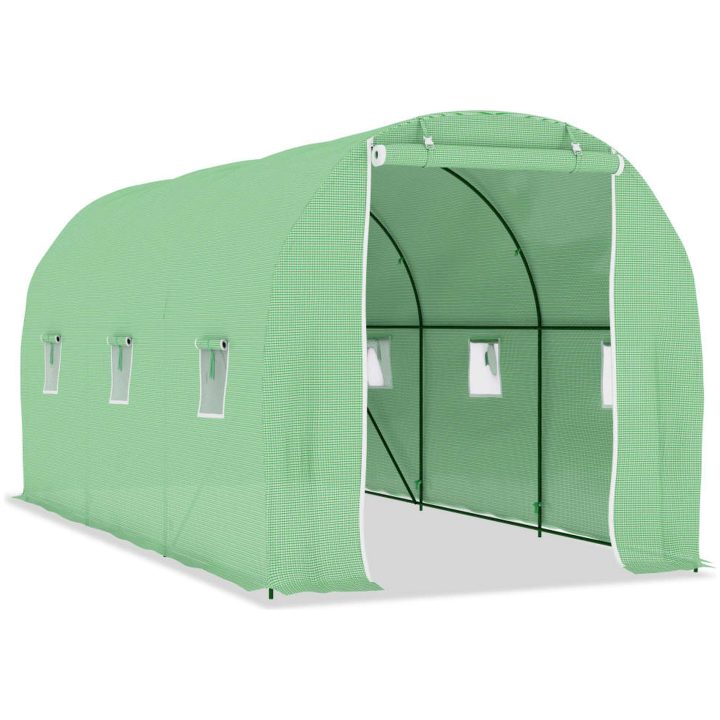 Växthus 9 m² vidaXL 450 x 200 x 200 cm – bild 2