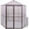 Växthus aluminium vidaXL 240 x 211 x 232 cm – miniatyr 2