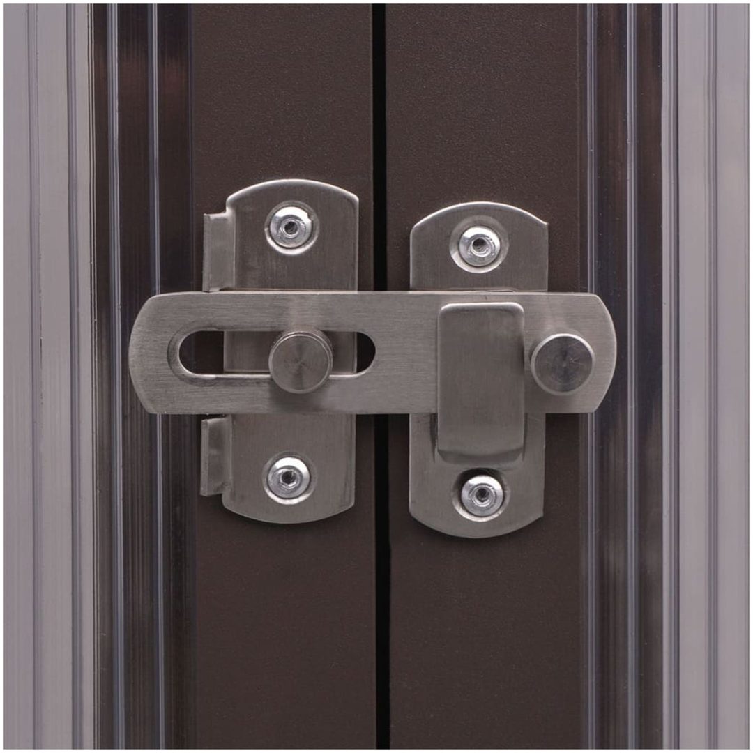 Växthus aluminium vidaXL 240 x 211 x 232 cm – bild 3