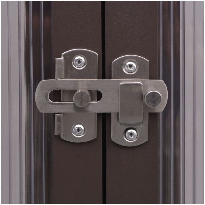 Växthus aluminium vidaXL 240 x 211 x 232 cm – bild 3