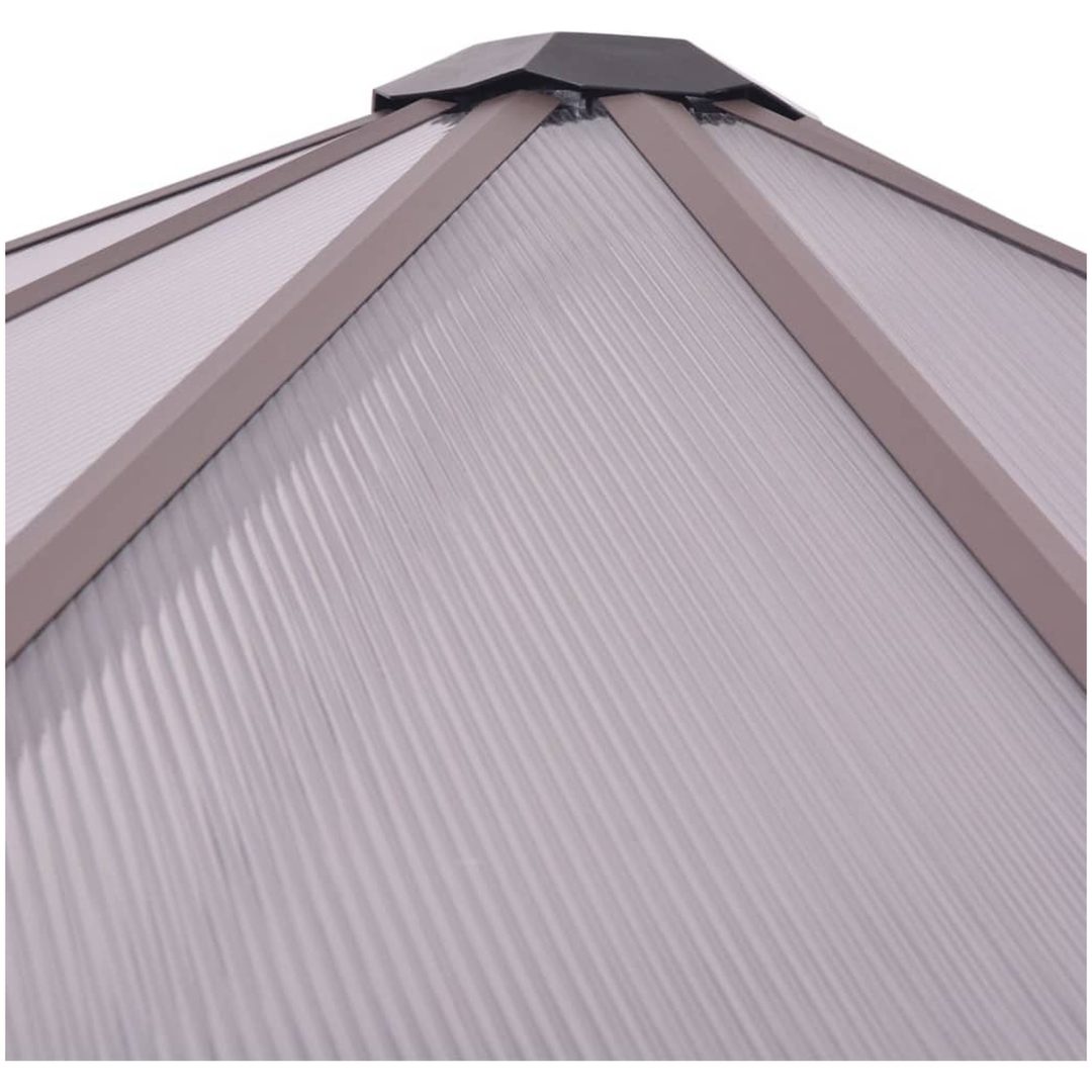 Växthus aluminium vidaXL 240 x 211 x 232 cm – bild 4