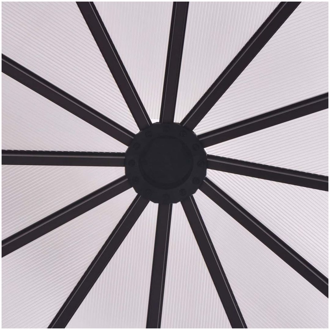 Växthus aluminium vidaXL 240 x 211 x 232 cm – bild 5