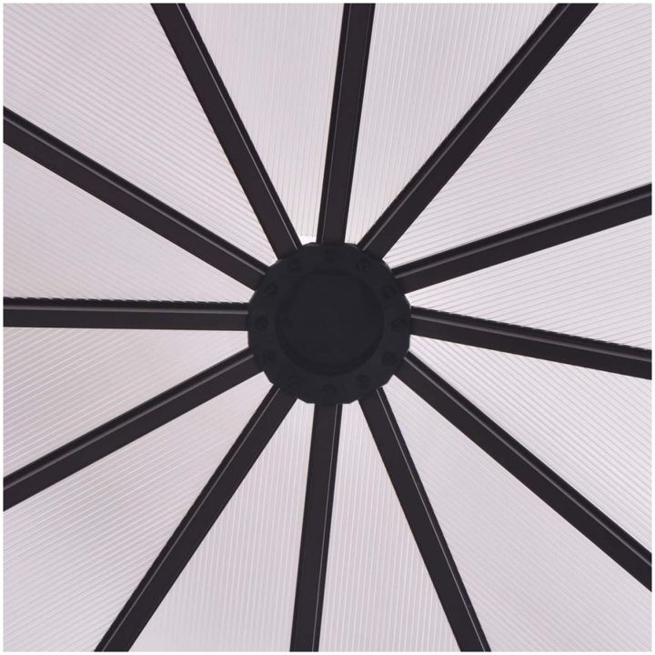 Växthus aluminium vidaXL 240 x 211 x 232 cm – bild 5