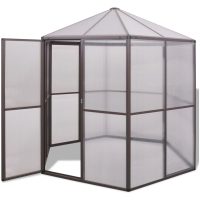Växthus aluminium vidaXL