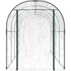 Växthus genomskinligt 160x400x190 cm PVC & pulverlackerat stål vidaXL 400 cm – miniatyr 3