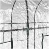 Växthus genomskinligt 160x400x190 cm PVC & pulverlackerat stål vidaXL 400 cm – miniatyr 5