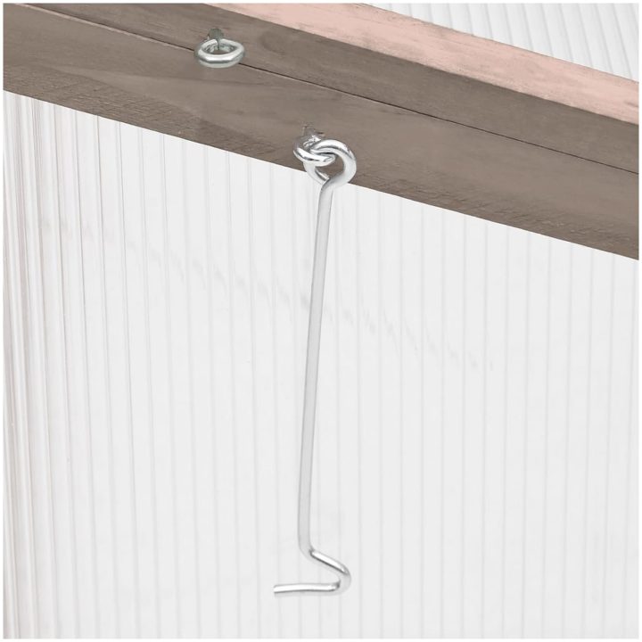 Växthus grå 110x58,5x39 cm granträ vidaXL – bild 5