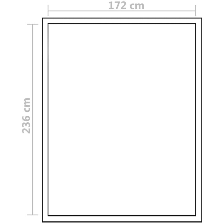 Växthus i förstärkt aluminium med basram 4,6 m² vidaXL 242 x 190 x 195 cm – bild 12