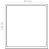 Växthus i förstärkt aluminium med basram 6,05 m² vidaXL 242 x 250 x 195 cm – miniatyr 12