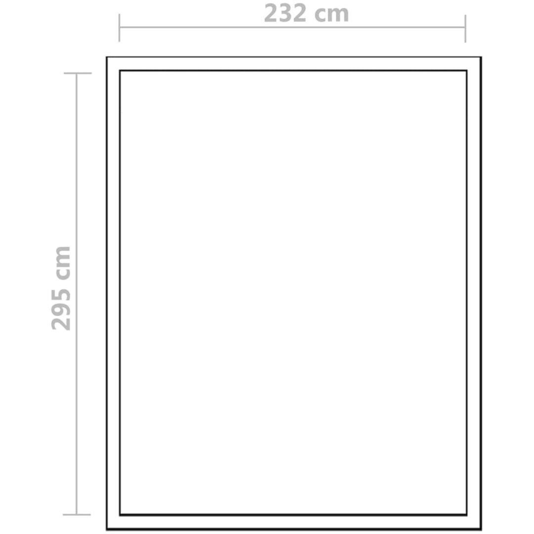 Växthus i förstärkt aluminium med basram 7,55 m² vidaXL 302 x 250 x 195 cm – bild 12