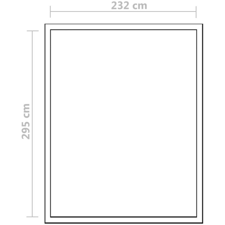 Växthus i förstärkt aluminium med basram 7,55 m² vidaXL 302 x 250 x 195 cm – bild 12