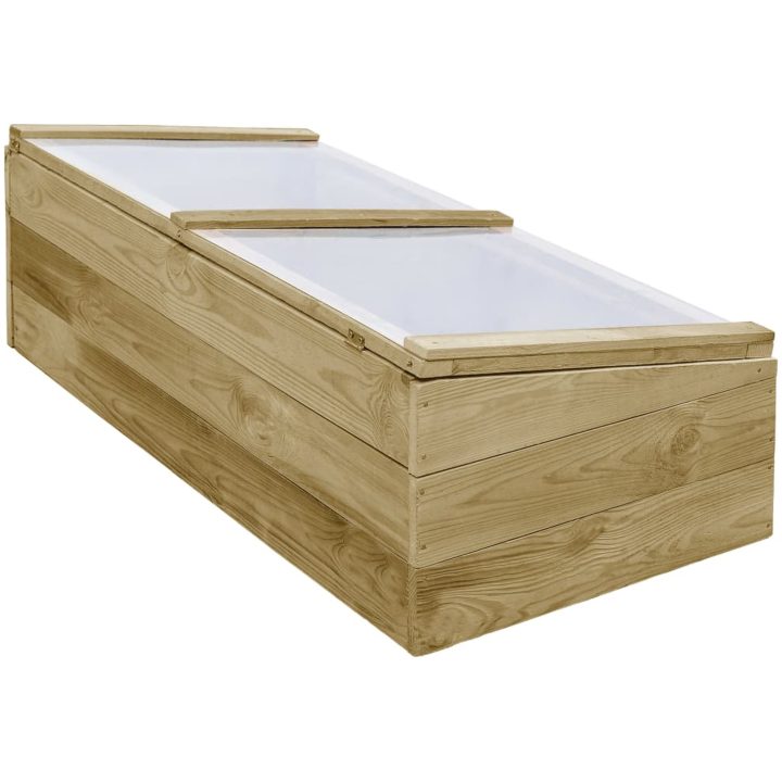 Växthus impregnerad furu vidaXL 100 x 50 x 35 cm – bild 3
