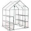 Växthus med 8 hyllor vidaXL 143 x 143 x 195 cm – miniatyr 2