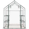 Växthus med 8 hyllor vidaXL 143 x 143 x 195 cm – miniatyr 4