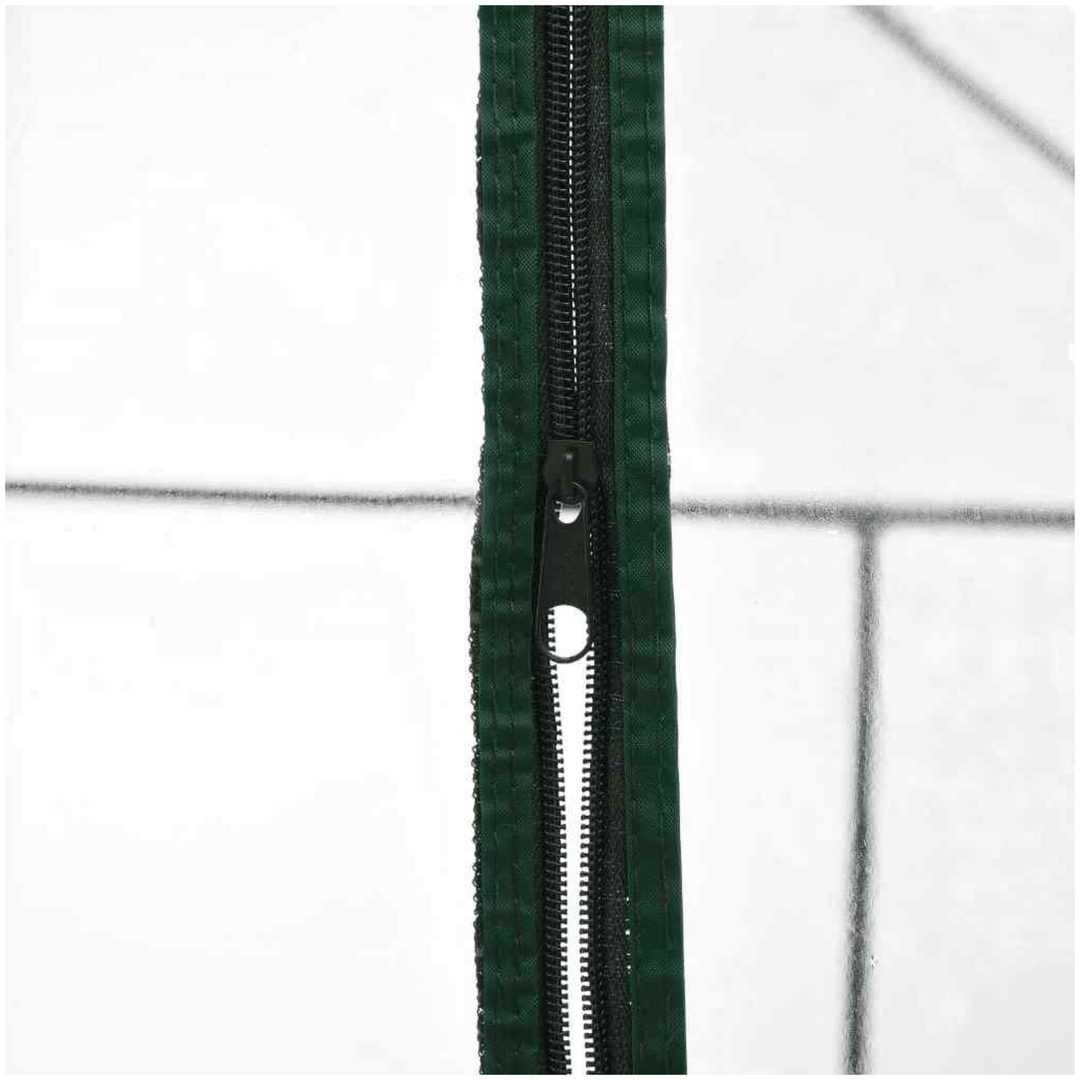 Växthus med 8 hyllor vidaXL 143 x 143 x 195 cm – bild 5