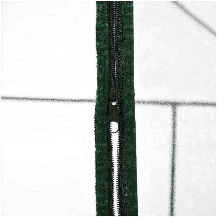 Växthus med 8 hyllor vidaXL 143 x 143 x 195 cm – bild 5