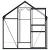 Växthus med basram antracit aluminium 4,75 m² vidaXL 190 x 250 x 202 cm – miniatyr 4