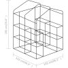 Växthus med hyllor stål 143x143x195 cm vidaXL – miniatyr 11