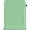 Växthus med hyllor stål 143x143x195 cm vidaXL – miniatyr 5