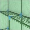 Växthus med hyllor stål 143x143x195 cm vidaXL – miniatyr 8