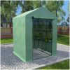 Växthus med hyllor stål 143x143x195 cm vidaXL – miniatyr 1
