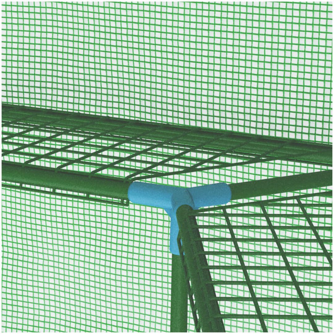 Växthus med hyllor stål 227x223 cm vidaXL – bild 8