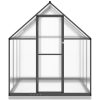 Växthus med ram antracit aluminium vidaXL 169 x 169 x 202 cm – miniatyr 3
