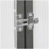 Växthus med ram antracit aluminium vidaXL 169 x 169 x 202 cm – miniatyr 7