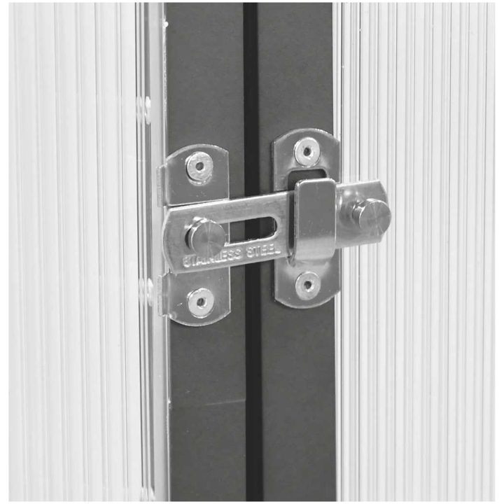 Växthus med ram antracit aluminium vidaXL 169 x 58 x 195 cm – bild 7
