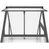 Växthus med ram antracit aluminium vidaXL 169 x 58 x 195 cm – miniatyr 9