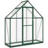Växthus med ram grön aluminium vidaXL 169 x 58 x 195 cm – miniatyr 2
