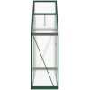 Växthus med ram grön aluminium vidaXL 169 x 58 x 195 cm – miniatyr 4