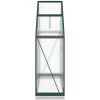 Växthus med ram grön aluminium vidaXL 169 x 58 x 202 cm – miniatyr 4