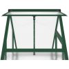 Växthus med ram grön aluminium vidaXL 169 x 58 x 202 cm – miniatyr 9