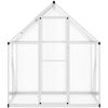 Växthus med ram silver aluminium vidaXL 169 x 114 x 195 cm – miniatyr 3