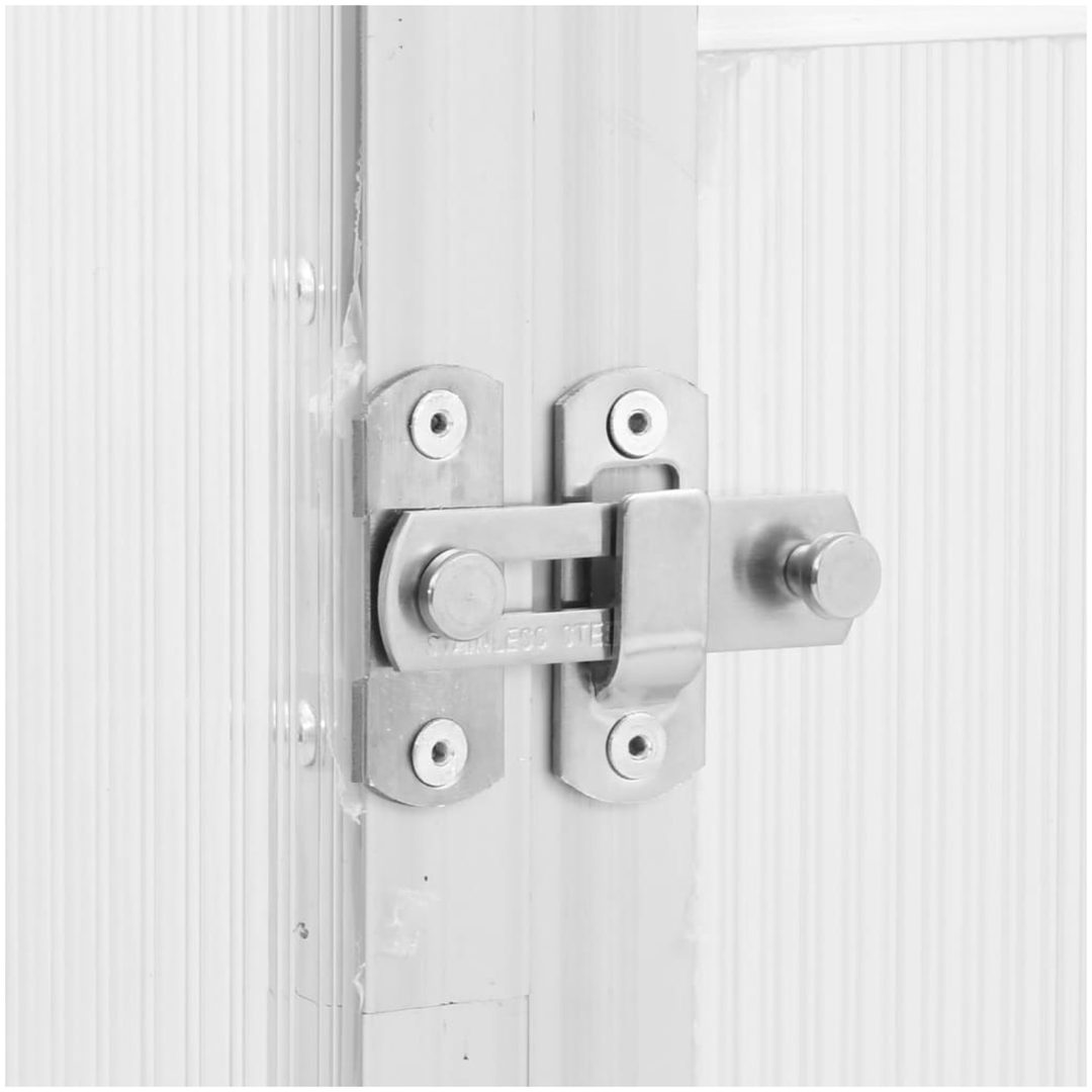 Växthus med ram silver aluminium vidaXL 169 x 114 x 195 cm – bild 7