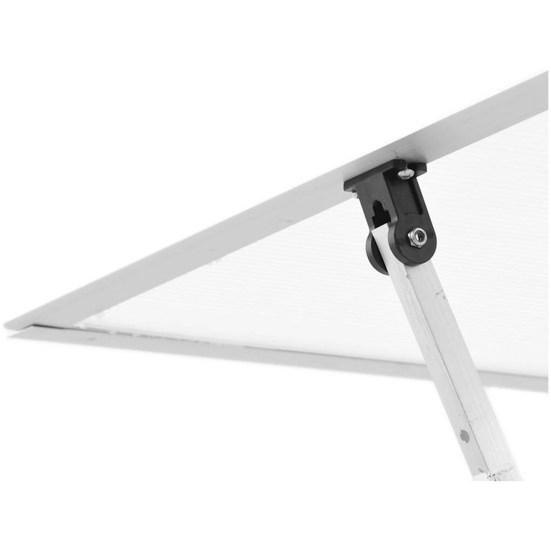 Växthus med ram silver aluminium vidaXL 169 x 114 x 195 cm – bild 8