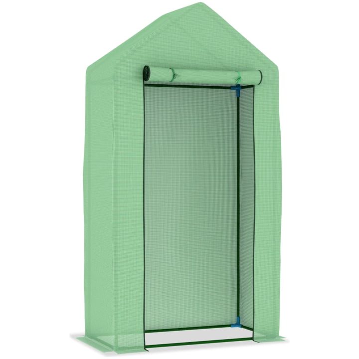 Växthus med stålram 0,5 m² 1x0,5x1,9 m vidaXL – bild 3