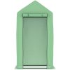 Växthus med stålram 0,5 m² 1x0,5x1,9 m vidaXL – miniatyr 4