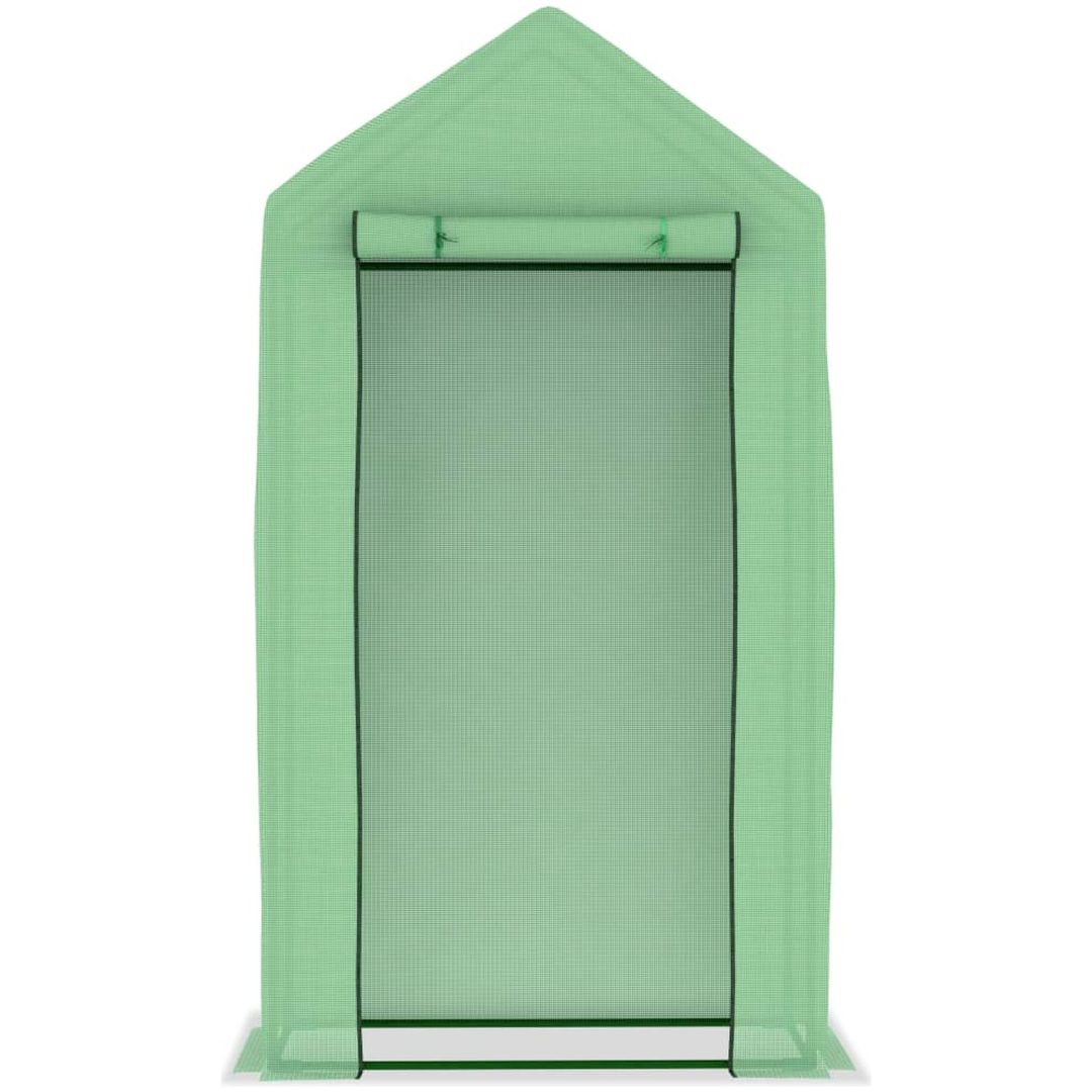 Växthus med stålram 0,5 m² 1x0,5x1,9 m vidaXL – bild 4