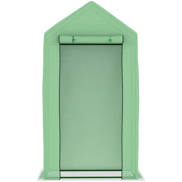 Växthus med stålram 0,5 m² 1x0,5x1,9 m vidaXL – bild 4