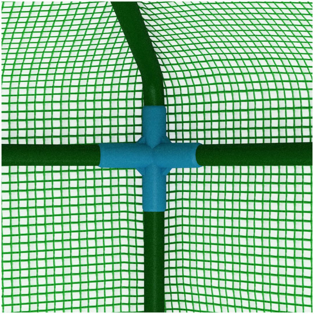 Växthus med stålram 0,5 m² 1x0,5x1,9 m vidaXL – bild 8