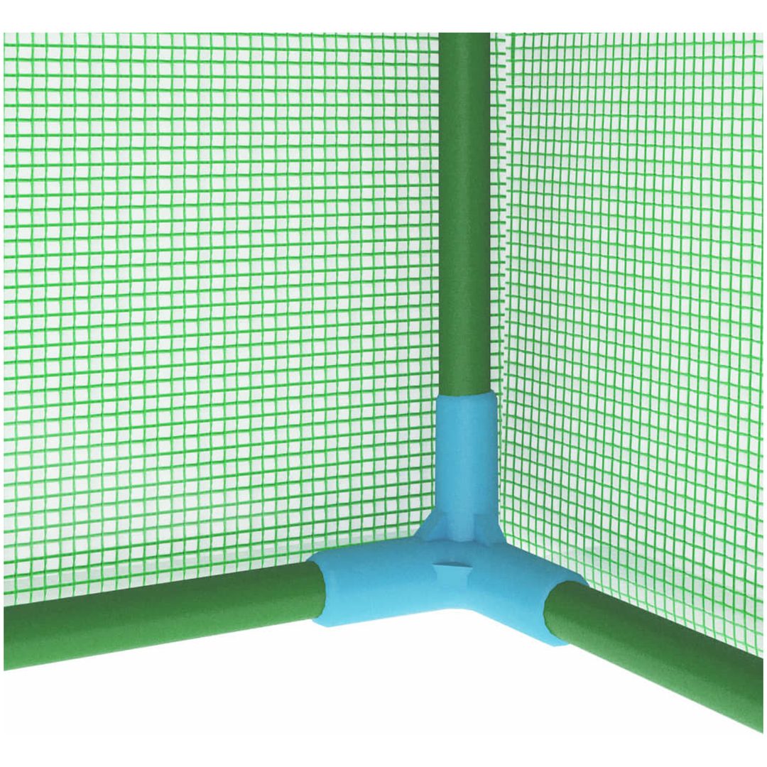 Växthus med stålram 0,5 m² 1x0,5x1,9 m vidaXL – bild 9