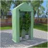 Växthus med stålram 0,5 m² 1x0,5x1,9 m vidaXL – miniatyr 1