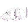 Växthus med stålram grön 10 m² vidaXL 5 x 2 x 2.3 m – miniatyr 12