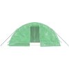 Växthus med stålram grön 10 m² vidaXL 5 x 2 x 2.3 m – miniatyr 4