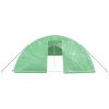Växthus med stålram grön 100 m² vidaXL 20 x 5 x 2.3 m – miniatyr 4