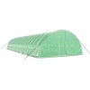 Växthus med stålram grön 108 m² vidaXL 18 x 6 x 2.85 m – miniatyr 3